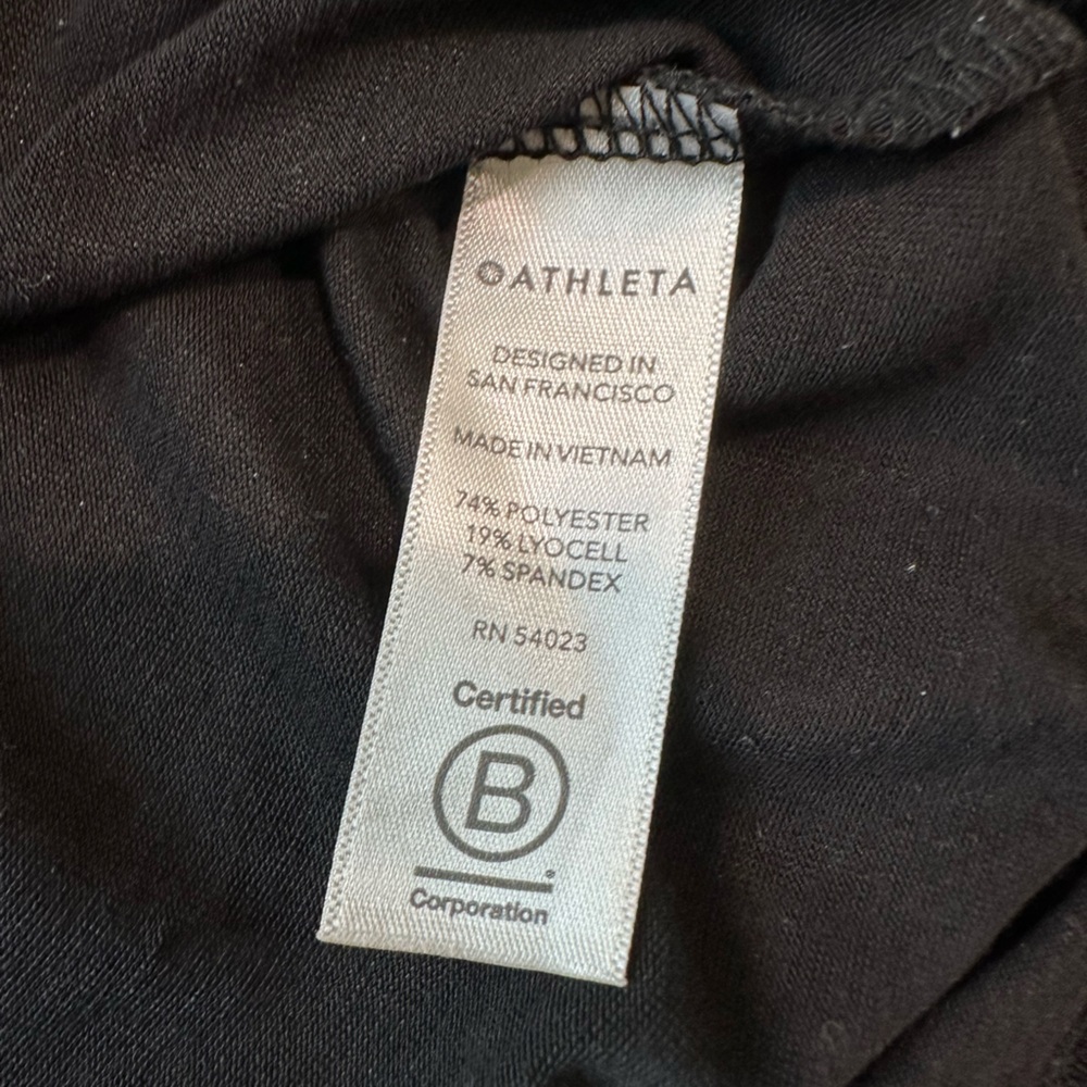 Athleta Essence Twist Front Long Sleeve T-Shirt Black Size XXS - Picture 4 of 7